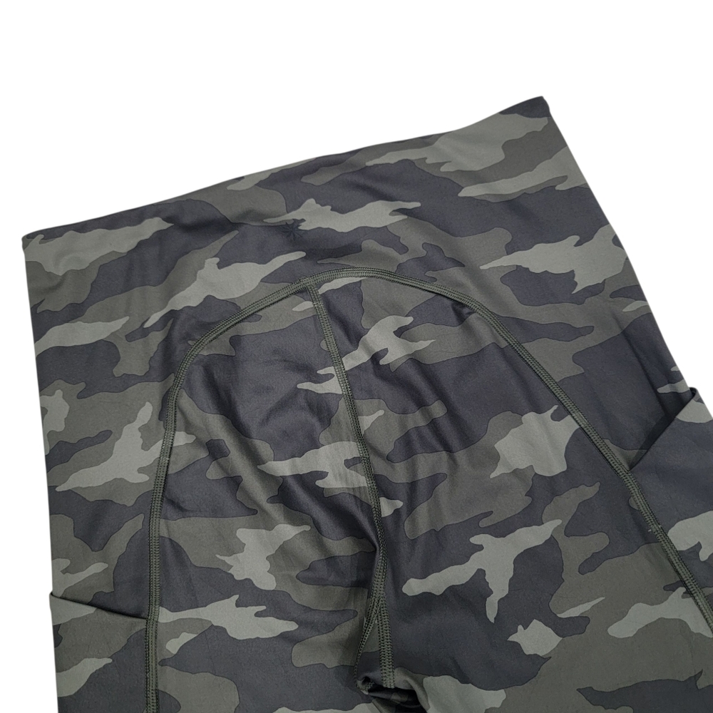 NWT Athleta Ultimate Camo 7/8 Tights Olive Green Workout Leggings Women's M - Picture 12 of 17